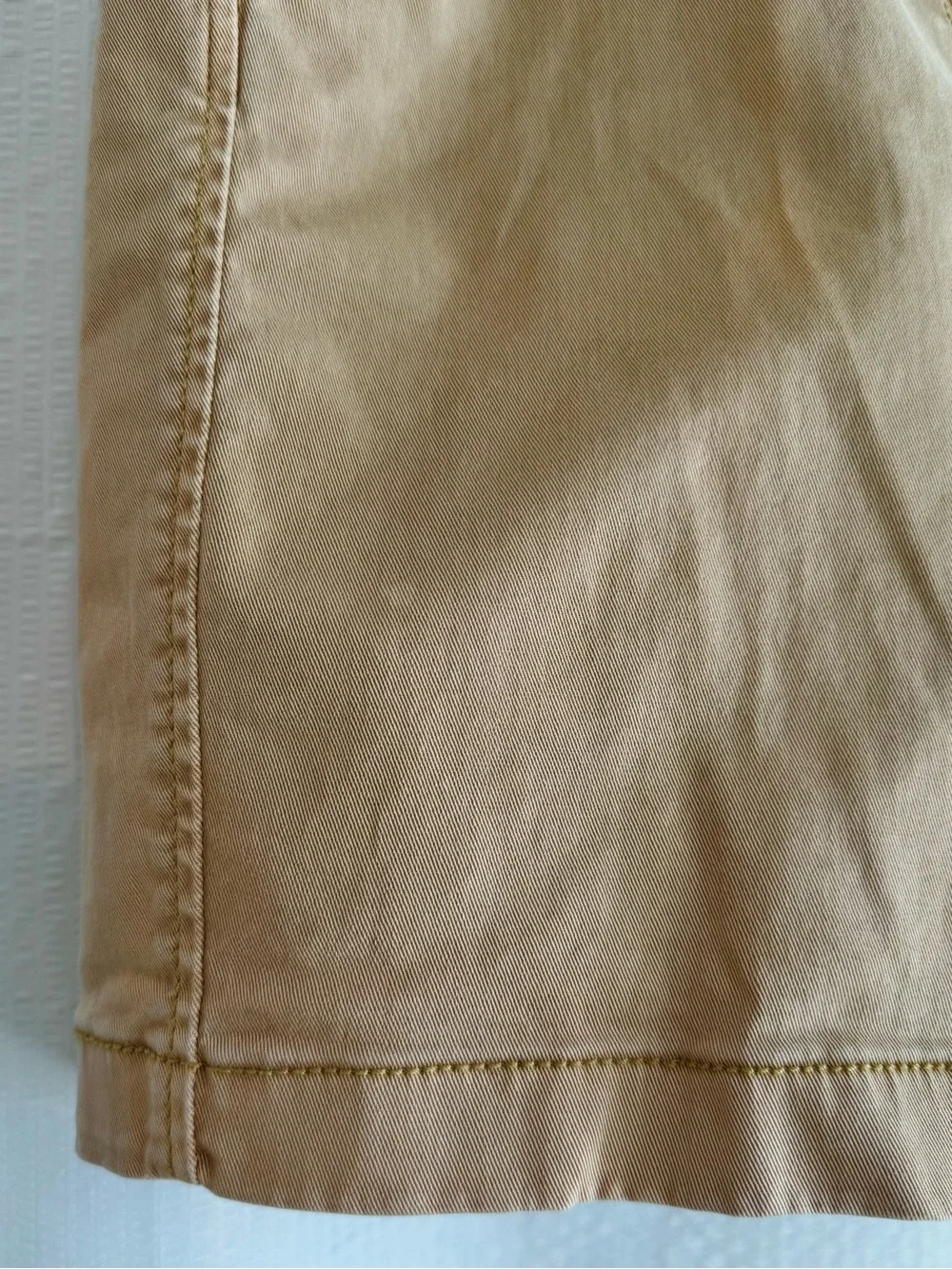 J. Crew Bleached Khaki Stretch 7” inseam Cotton Shorts